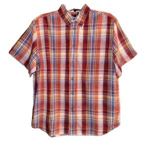 NWT First Wave Class Club Plaid Button-Down Shirt Size 18 (Boys)